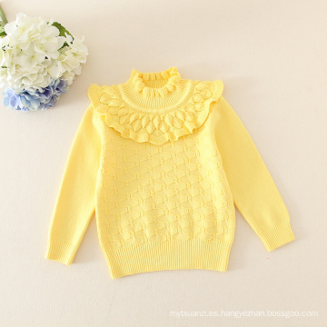 Mantener los niños calientes diseños de suéter de punto para los niños dulce niño nuevo diseño de suéter de bebé